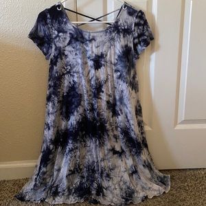 Blue Tie dye dress